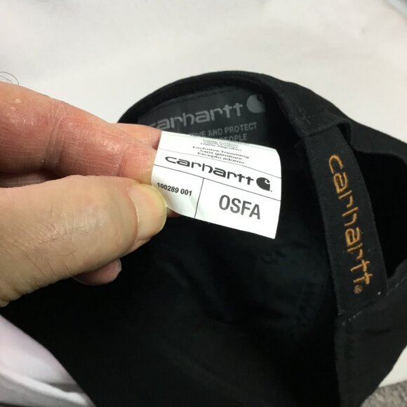 Carhartt Odessa Men's Canvas Cap - Black, One Size (100289-001) - Picture 7 of 7